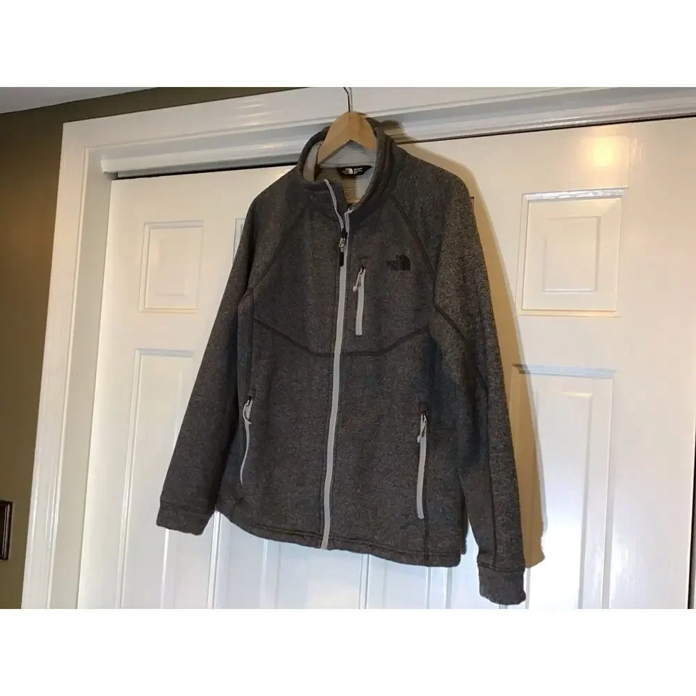 The North Face Canyonlands Full Zip Fleece Jacket Mens S Gray Gorpcore Active